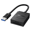 Ugreen Lecteur carte mémoire SD TF USB 3.0 2en1 (20250) Maroc