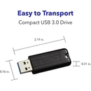 Verbatim Clé USB PinStripe 3.0 de 128GB Noire Casablanca