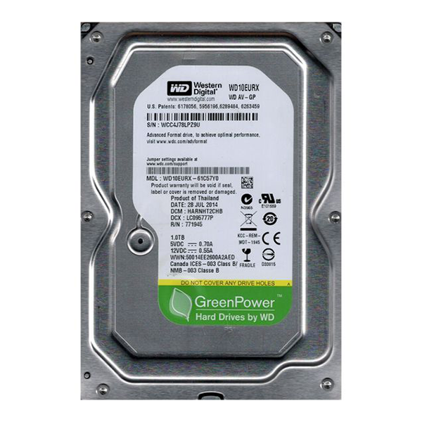 Western Digital WD WD10EURX 1TB Prix Maroc