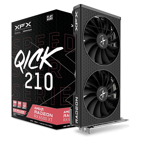 XFX AMD Radeon RX 6500 XT Speedster QICK 210 4GB GDDR6 Prix Maroc