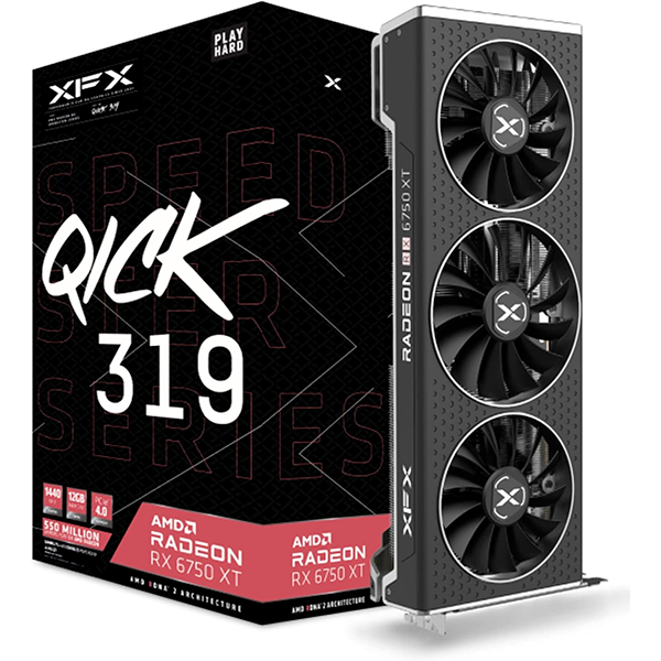 XFX AMD Radeon RX 6750 XT Speedster QICK 319 12GB GDDR6 Prix Maroc