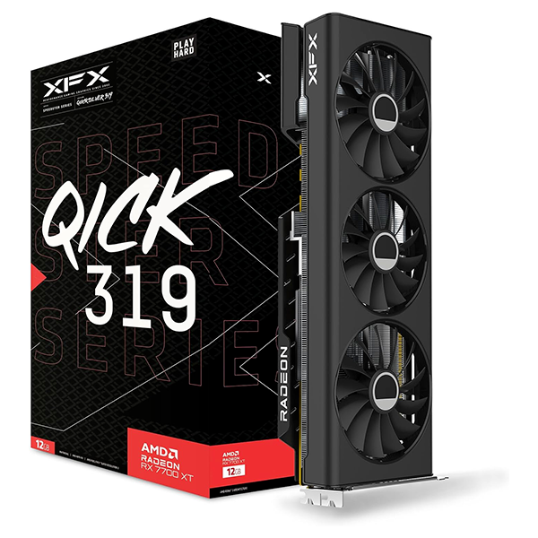 XFX Radeon RX 7700 XT Speedster QICK 319 Black Edition 12GB GDDR6 Prix Maroc