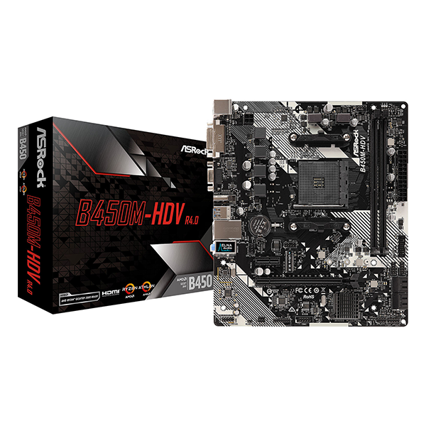 ASROCK AM4 B450M-HDV R4.0 Prix Maroc