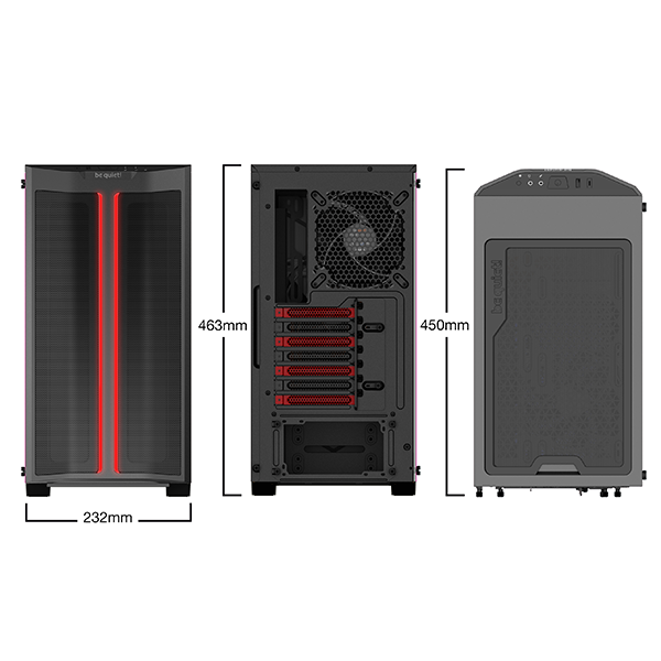 be quiet! Pure Base 500DX (Rouge/Noir) Prix Casablanca