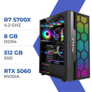 PC Gamer Techspace  R7 5700X/512GB SSD/16GB/RTX 5060 (DEV)