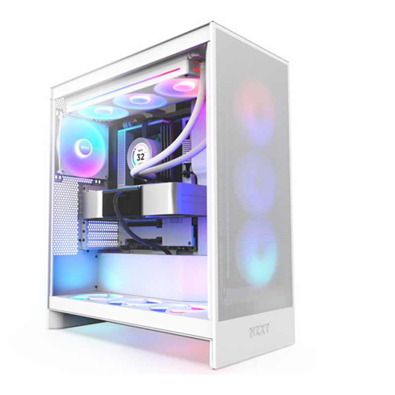 NZXT H7 Flow RGB White (2024) prix maroc