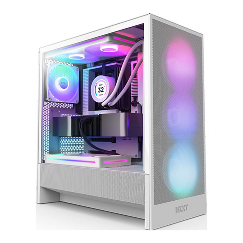 NZXT H5 Flow RGB White (2024) prix maroc