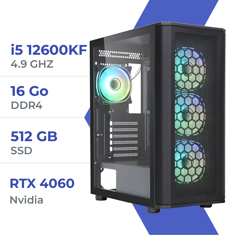 PC Gamer Techspace i5 12600KF/512GB SSD/16GB/RTX 4060