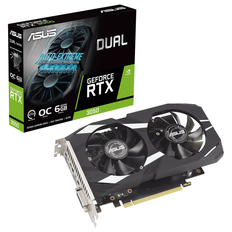 ASUS GeForce RTX 3050 DUAL OC 6GB GDDR6 prix maroc