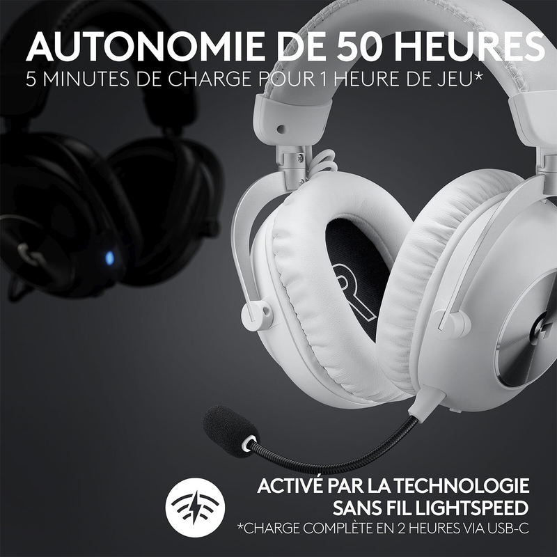 Logitech G Pro X 2 Lightspeed (Blanc) Maroc prix