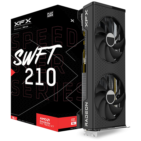 XFX AMD Radeon RX 7600 XT Speedster SWFT 210 12GB GDDR6 Prix Maroc