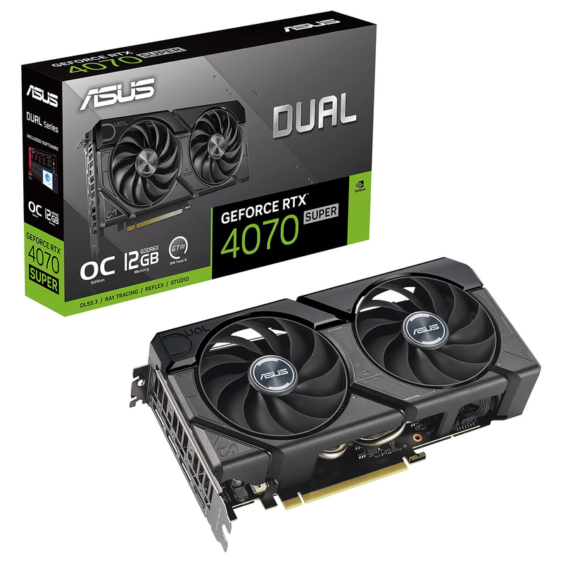 ASUS GeForce RTX 4070 SUPER Dual EVO OC Edition 12GB GDDR6X prix maroc