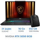 MSI CYBORG 15 B2RWEKG-094MA Intel Core 7 240H/16GB DDR5/512GB SSD/RTX 5050 8GB/15.6" 144Hz/Win11 Prix Maroc