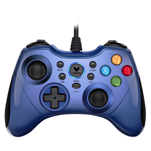 Rapoo V600 E-Sports Vibration Gamepad Blue Prix Maroc