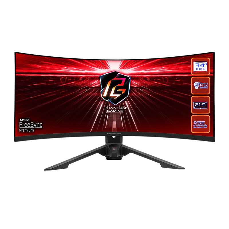 ASRock PHANTOM GAMING PG34WQ15R3A 34″ CURVED 165Hz prix maroc 