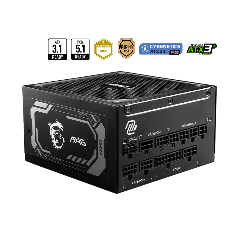 MSI MAG A1000GL PCIE5 80PLUS Gold 1000W prix maroc