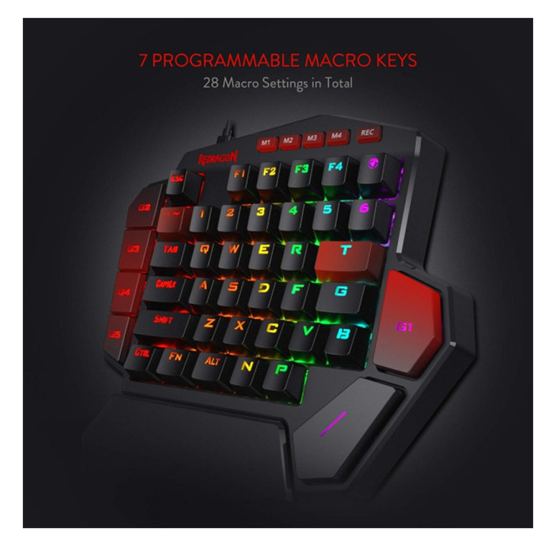 Redragon K585 DITI One-Handed RGB maroc