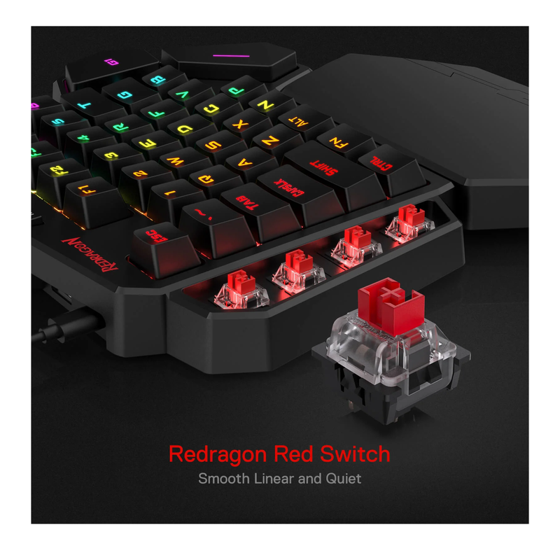 Redragon K585 DITI One-Handed RGB maroc