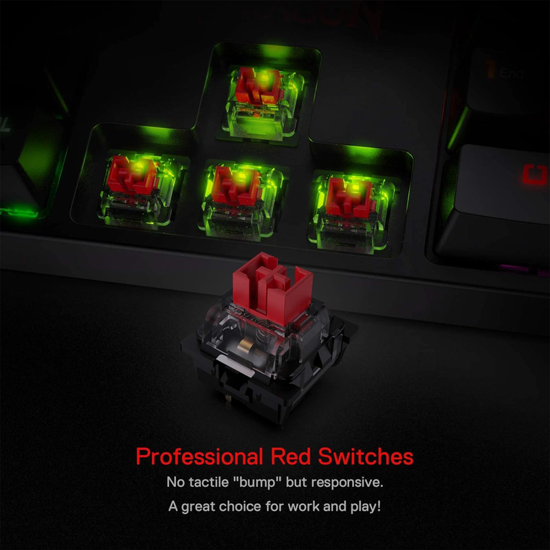 Redragon K582 SURARA RGB (Red Switches) maroc