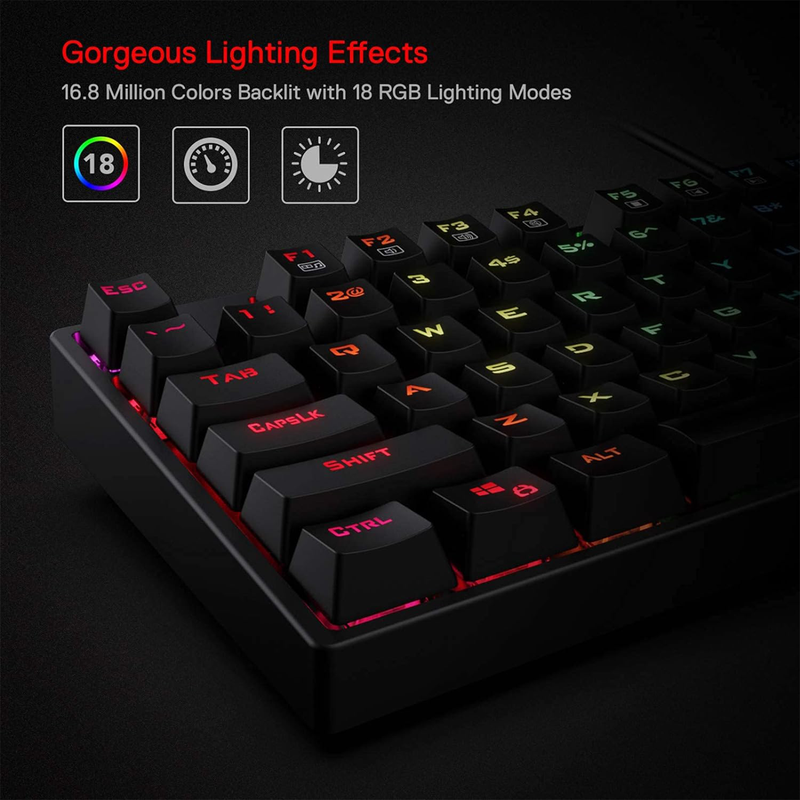 Redragon K582 SURARA RGB (Red Switches) maroc prix