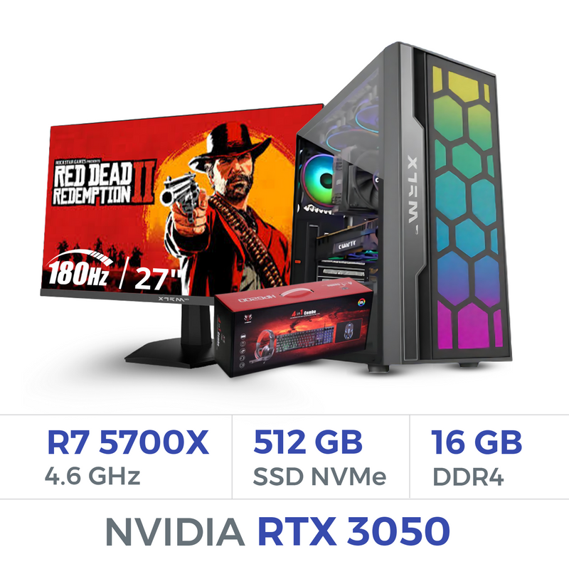 Setup Complet Techspace Ryzen 7 5700X/512 GB SSD/16GB/RTX 3050 8GB