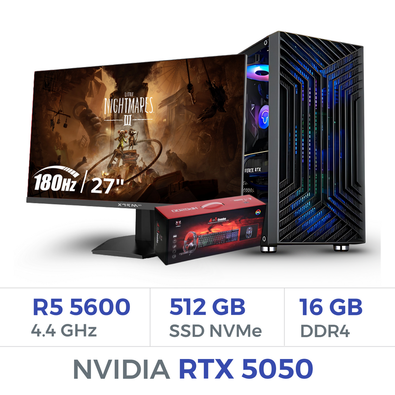 Setup Complet Techspace Ryzen 5 5600/512 GB SSD/16GB/RTX 5050