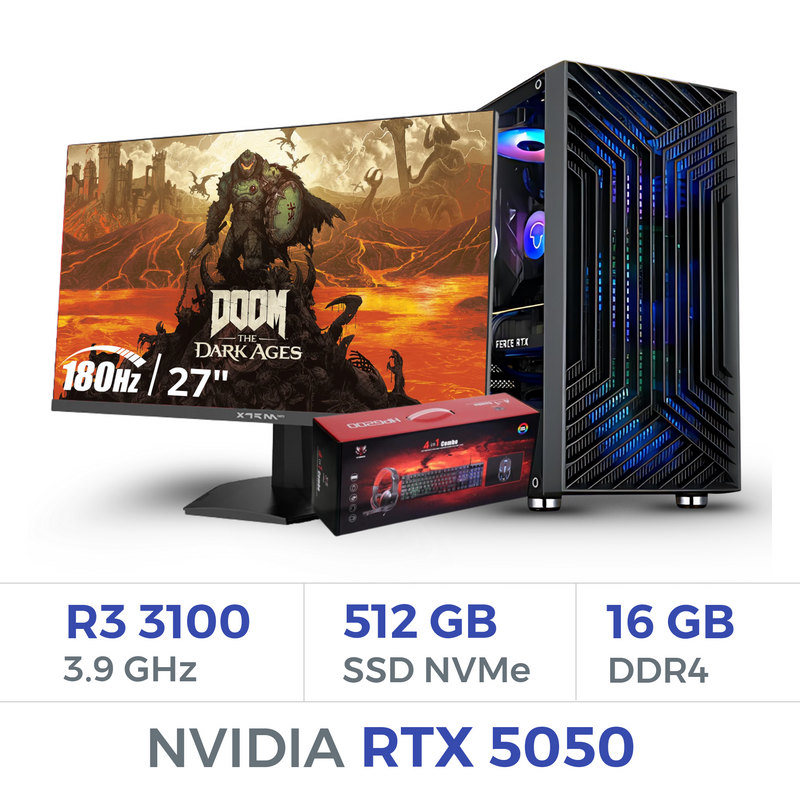 Setup Complet Techspace Ryzen 3 3100/512 GB SSD/16GB/RTX 5050