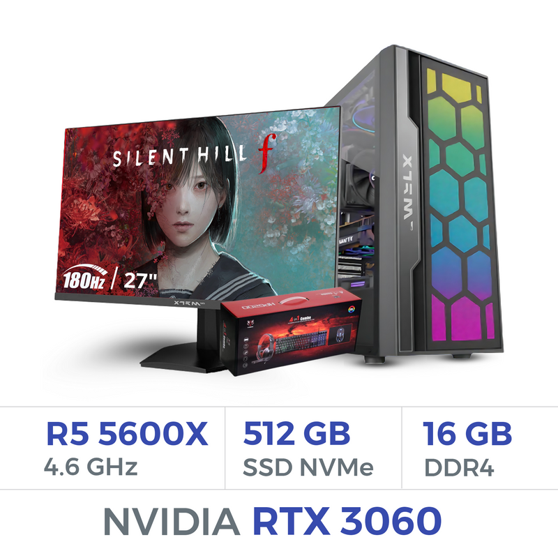 Setup Complet Techspace Ryzen 5 5600X/512 GB SSD/16GB/RTX 3060