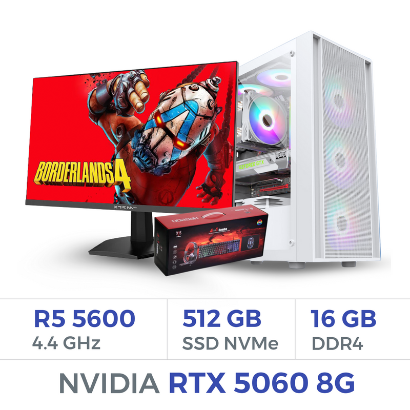Setup Complet Techspace Ryzen 5 5600/512 GB SSD/16GB/RTX 5060 8G