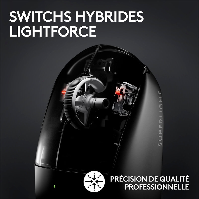 Logitech G Pro X Superlight 2 Lightspeed (Black) maroc