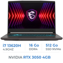 MSI Thin B13UC-3233XMA i7-13620H/16GB DDR4/512GB SSD/RTX 3050/15.6" 144Hz Prix Maroc