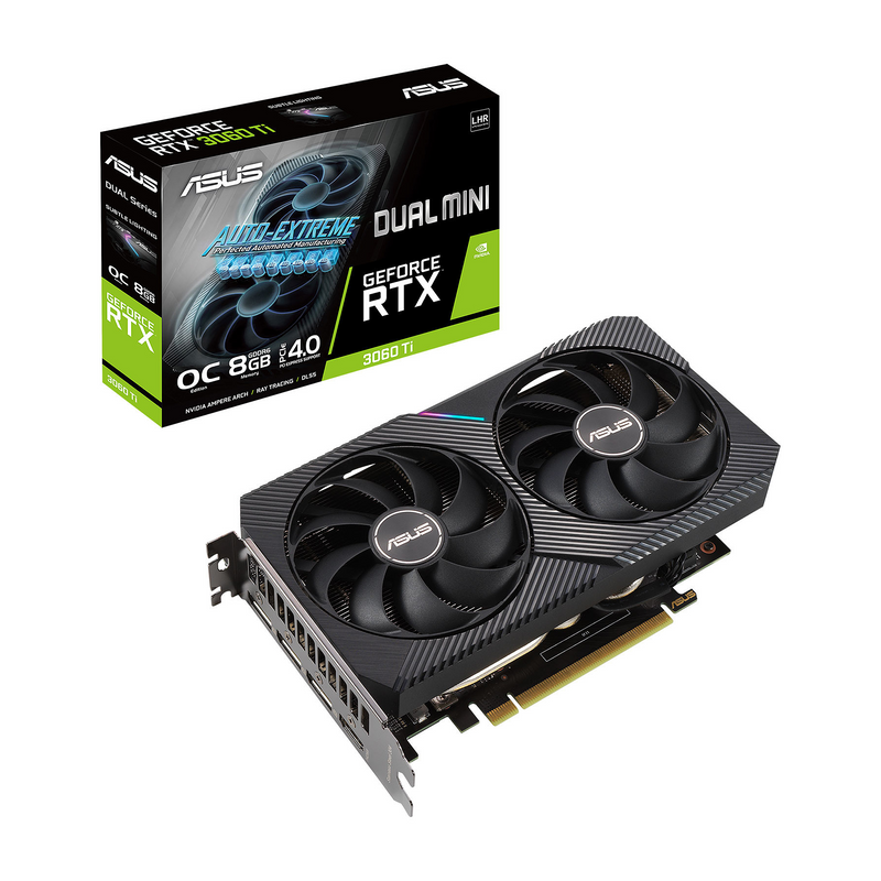 ASUS GeForce RTX 3060 Ti Dual Mini V2 OC 8GB GDDR6 Prix Maroc