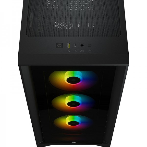 Corsair iCUE 4000X RGB Tempered Glass (Noir)
