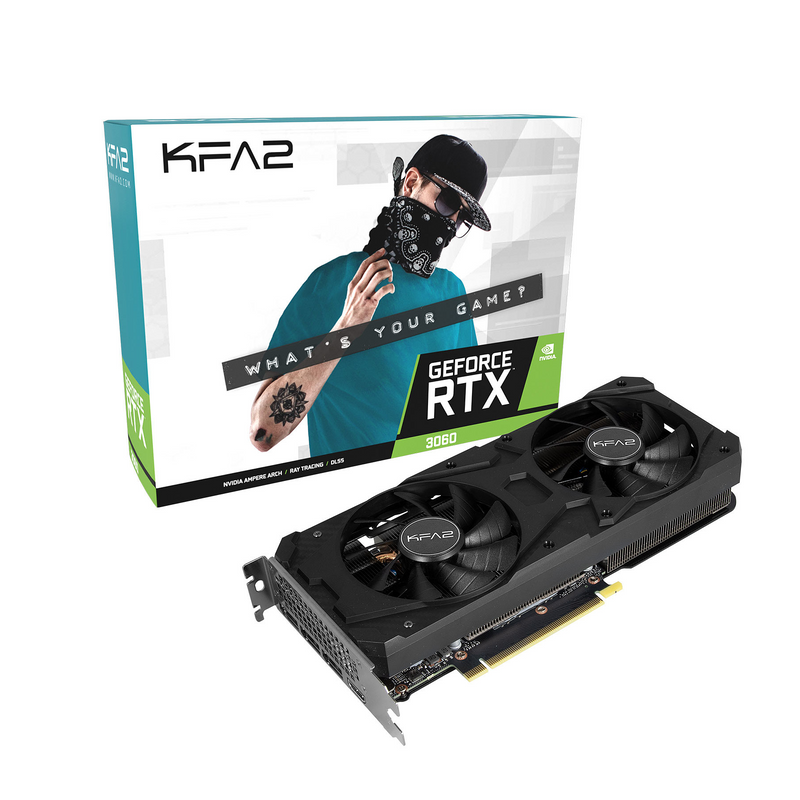 KFA2 GeForce RTX 3060 (1-Click OC) LHR 12GB GDDR6