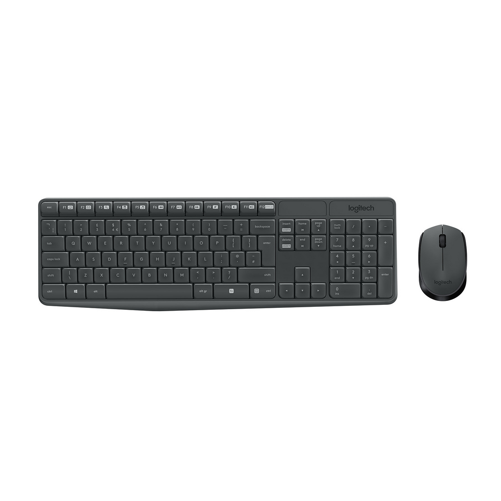 Logitech MK235 Combo Clavier Et Souris Sans Fil - QWERTZ US International - Autonomie Exceptionnelle