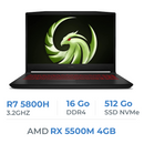 MSI Bravo 15 B5DD-299XMA Ryzen R7-5800H/16GB/512GB SSD/RX 5500M 4GB/15.6'' BTS