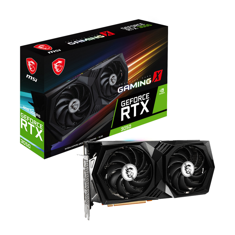 MSI GeForce RTX 3050 GAMING X 8G 