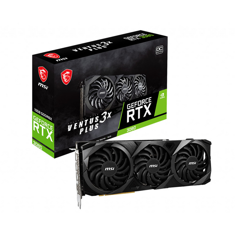 MSI GeForce RTX 3080 VENTUS 3X PLUS OC 12GB GDDR6X Prix Maroc