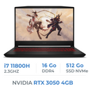 MSI Katana GF66 11UC i7-11800H/16GB/512GB SSD/RTX3050 4GB/15.6'' 144Hz